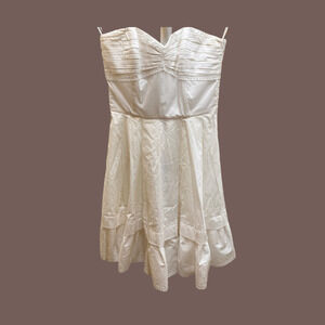 Betsey Johnson Eyelet Dress | White Bustier | Size 0 | Vintage